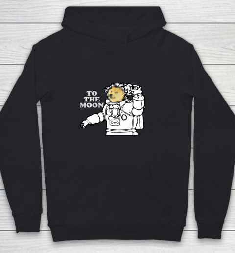 Dogecoin To The Moon Cool Youth Hoodie