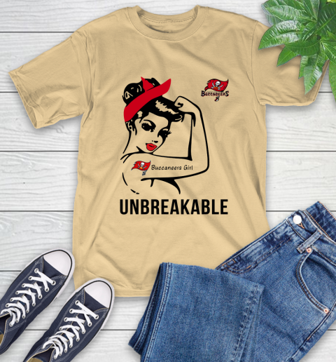 NFL Tampa Bay Buccaneers Girl Unbreakable Football Sports T-Shirt 6