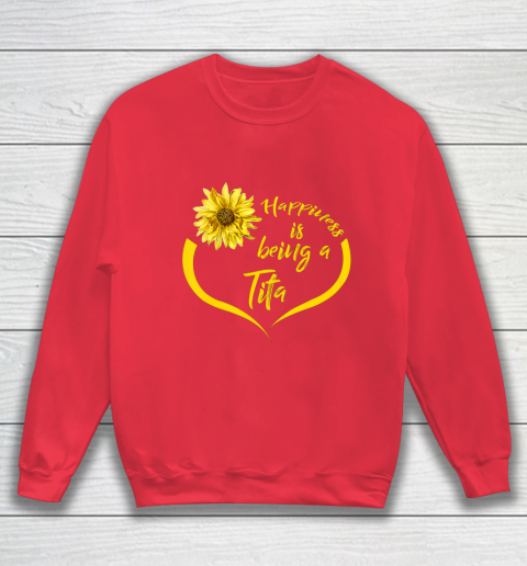 Womens Tita Gift Happiness Is Being A Tita Sweatshirt 7