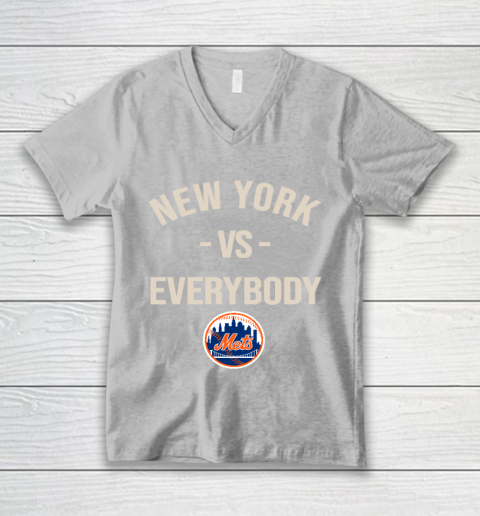 New York Mets Vs Everybody V-Neck T-Shirt 3