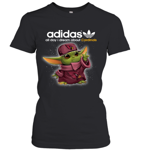 Baby Yoda Adidas All Day I Dream About Arizona Cardinals Women's T-Shirt