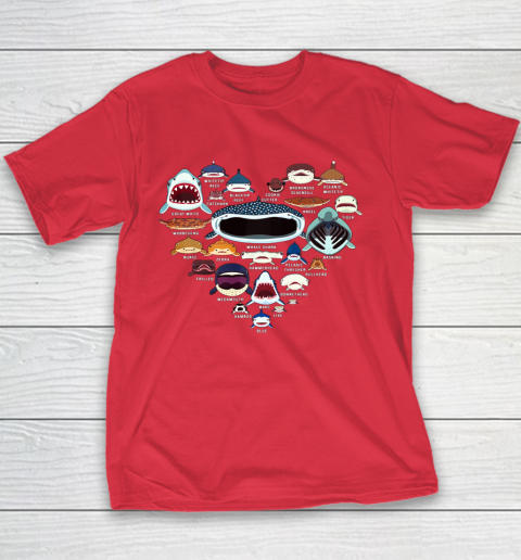 Love shark faces t shirt sales