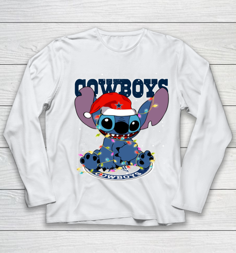 Dallas Cowboys NFL Football noel stitch Christmas Youth Long Sleeve
