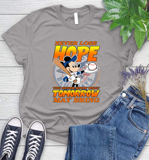 Toronto Blue Jays MLB Baseball Mickey Disney Never Lose Hope Women's T-Shirt 5