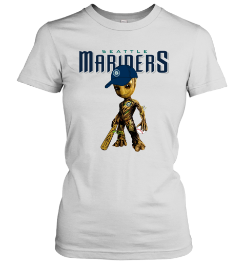 MLB Seattle Mariners Women's Short Sleeve V-Neck Fashion T-Shirt - S