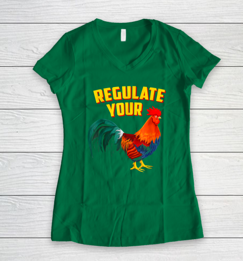 Regulate Your Dick Pro Choice Feminist Women's Rights Women's V-Neck T-Shirt 3