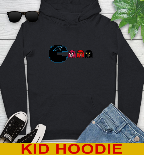Carolina Panthers NFL Football Pac Man Champion Youth Hoodie 2