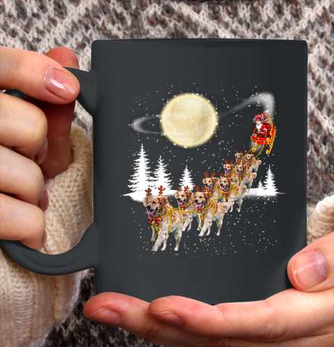 Golden Retriever Reindeer Christmas Ceramic Mug 11oz