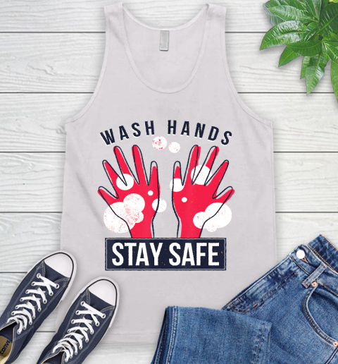 Nurse Shirt Wash your Hands and Stay Safe Virus Flu Funny Don't Panic T Shirt Tank Top