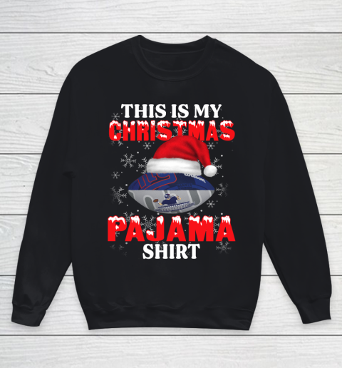 New York Giants This Is My Christmas Pajama Shirt NFL Youth Sweatshirt