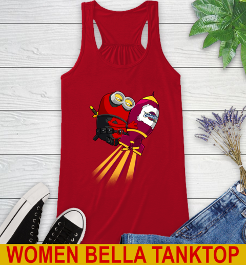 NBA Basketball Cleveland Cavaliers Deadpool Minion Marvel Shirt Racerback Tank 4