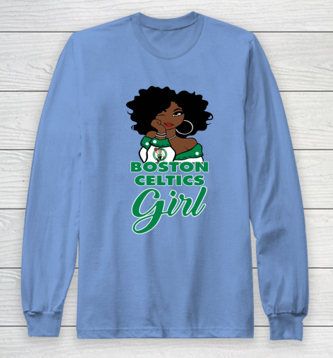 Boston Celtics Girl NBA Long Sleeve T-Shirt 11