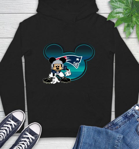 NFL New England Patriots Mickey Mouse Disney Football T Shirt Hoodie 2