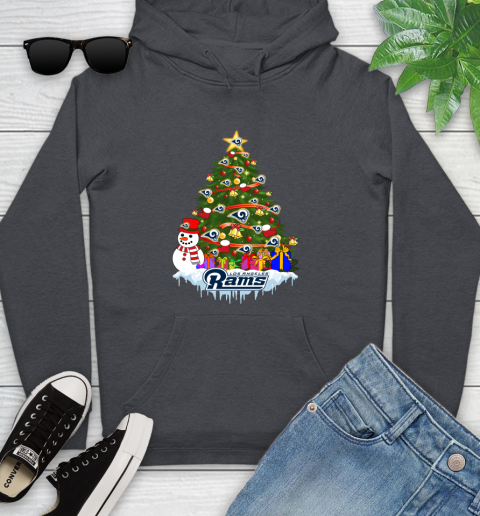 Los Angeles Rams Merry Christmas NFL Football Sports Youth Hoodie 8