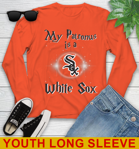 MLB Baseball Harry Potter My Patronus Is A Chicago White Sox Youth Long Sleeve 3