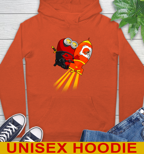 NFL Football Cleveland Browns Deadpool Minion Marvel Shirt Hoodie 4