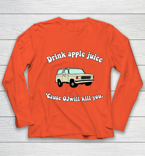 Drink Apple Juice Funny Youth Long Sleeve 3