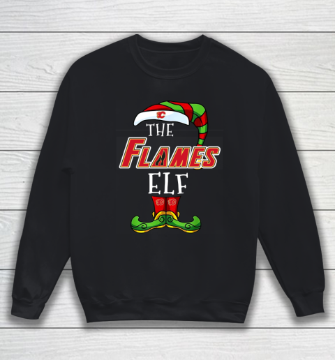 Calgary Flames Christmas ELF Funny NHL Sweatshirt