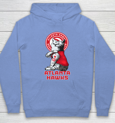 NBA Basketball My Cat Loves Atlanta Hawks Hoodie 8