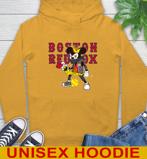 Boston Red Sox MLB Baseball Mickey Peace Sign Sports Hoodie 3