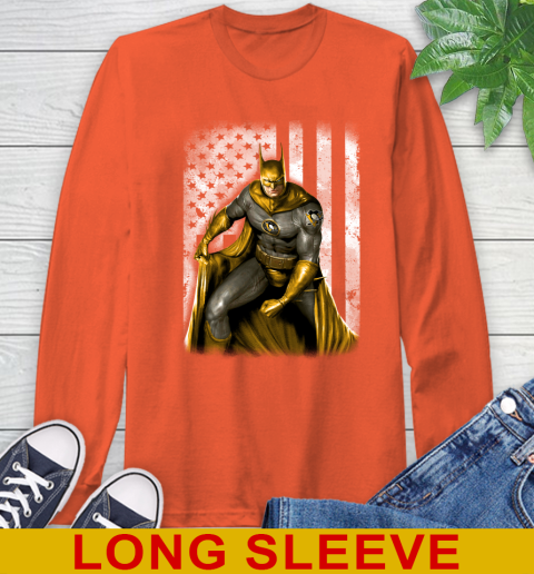 Pittsburgh Penguins NHL Hockey Batman DC American Flag Shirt Long Sleeve T-Shirt 4