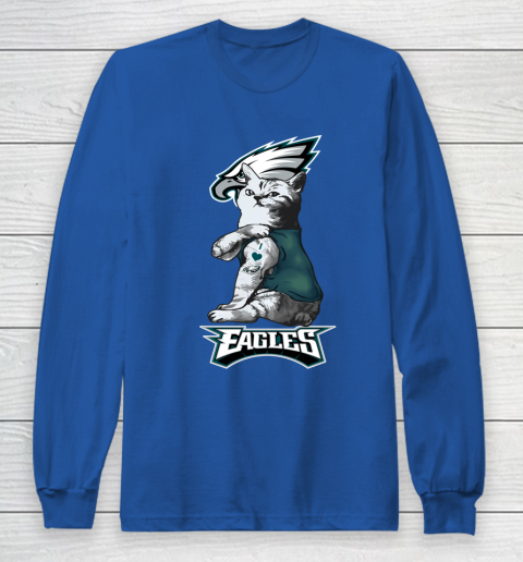 NFL Football My Cat Loves Philadelphia Eagles Long Sleeve T-Shirt 6