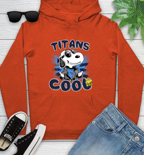 NFL Football Tennessee Titans Cool Snoopy Shirt Youth Hoodie 4