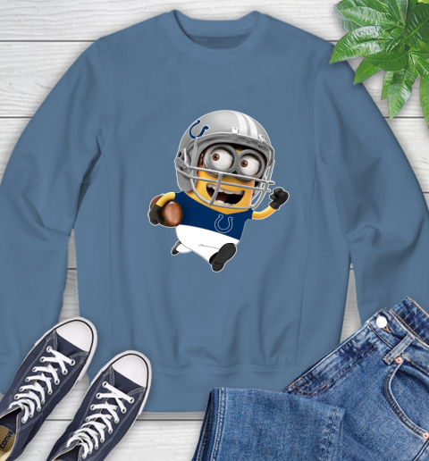 NFL Indianapolis Colts Minions Disney Football Sports Sweatshirt 7