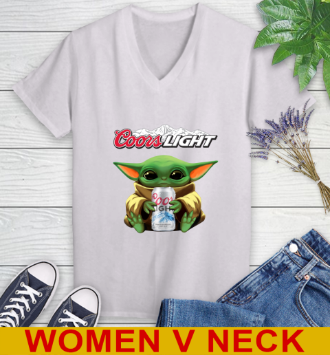 Star Wars Baby Yoda Hugs Coors Beer Shirt 77