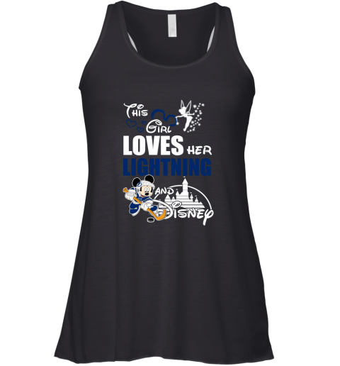 This Girl Love Her Tampa Bay Lightning And Mickey Disney Racerback Tank