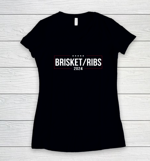 Brisket Ribs 2024 Women's V-Neck T-Shirt