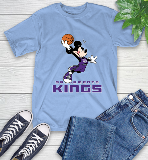 NBA Basketball Sacramento Kings Cheerful Mickey Mouse Shirt T-Shirt 12