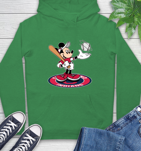 MLB Baseball Cleveland Indians Cheerful Mickey Disney Shirt Hoodie 8