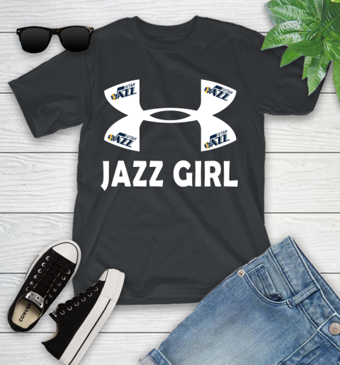 NBA Utah Jazz Girl Under Armour Basketball Sports Youth T-Shirt