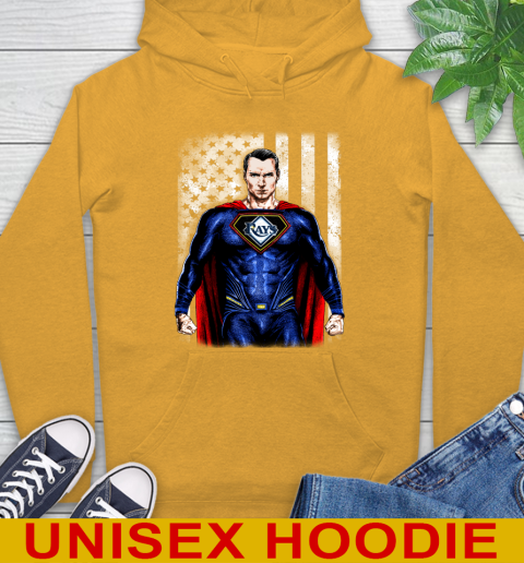 MLB Baseball Tampa Bay Rays Superman DC Shirt Hoodie - Image 3