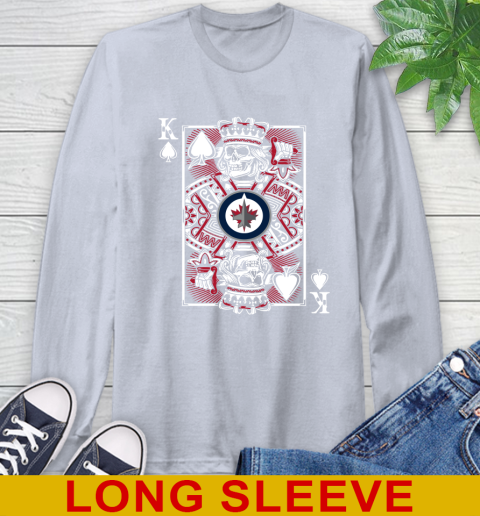 Winnipeg Jets NHL Hockey The King Of Spades Death Cards Shirt Long Sleeve T-Shirt 6