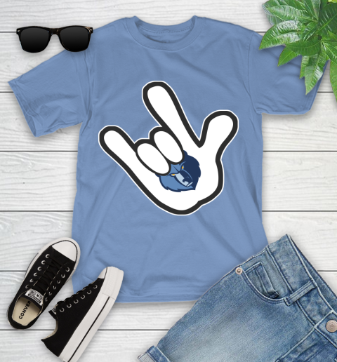 Memphis Grizzlies NBA Basketball Mickey Rock Hand Disney Youth T-Shirt 11