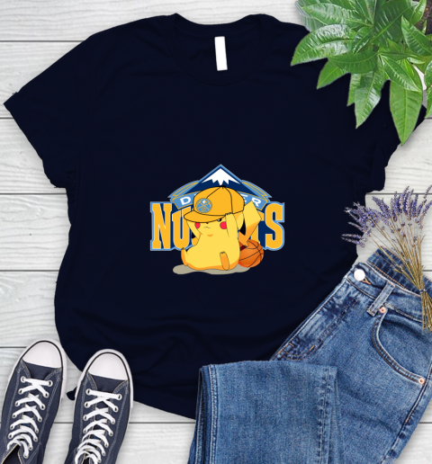 NBA Pikachu Basketball Sports Denver Nuggets Women's T-Shirt 3
