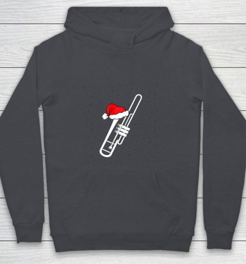 Christmas Gift Trombone Santa Trombone Funny Xmas Pajama Youth Hoodie 5