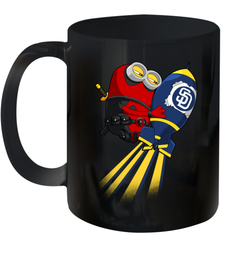 MLB Baseball San Diego Padres Deadpool Minion Marvel Shirt Ceramic Mug 11oz