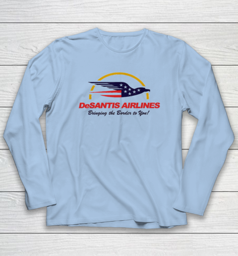 DeSantis Airlines Funny Political Meme Ron DeSantis Long Sleeve T-Shirt 5