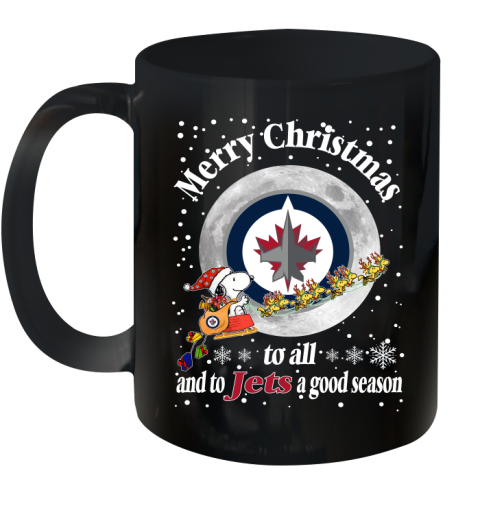 Winnipeg Jets Merry Christmas To All And To Jets A Good Season NHL Hockey Sports Ceramic Mug 11oz