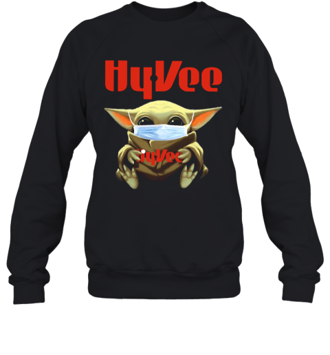 Star Wars Baby Yoda Hug Hy Vee Covid 19 Sweatshirt