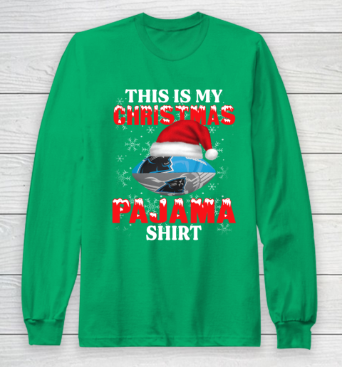 Carolina Panthers This Is My Christmas Pajama Shirt NFL Long Sleeve T-Shirt 4