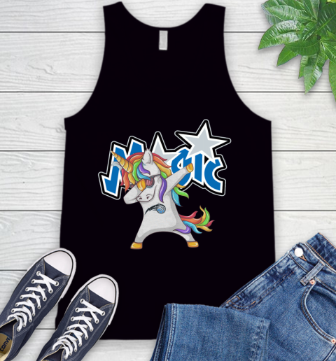 Orlando Magic NBA Basketball Funny Unicorn Dabbing Sports Tank Top 2