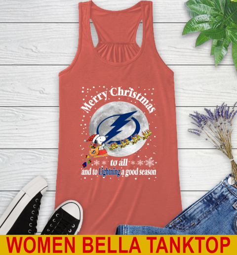 Tampa Bay Lightning Merry Christmas To All And To Lightning A Good Season NHL Hockey Sports Racerback Tank 3