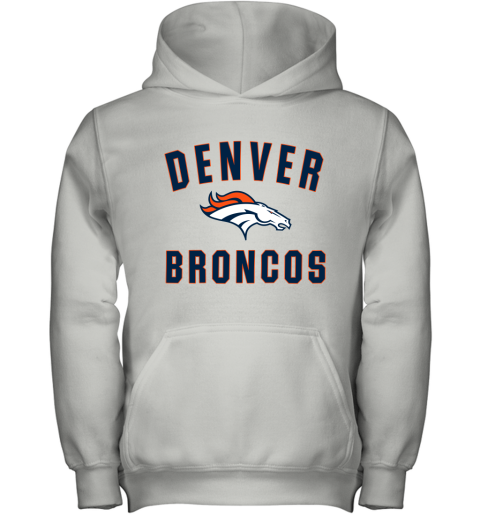 Denver Broncos NFL Line Gray Victory Youth Hoodie