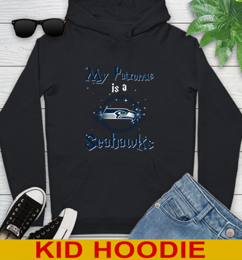 NFL Football Harry Potter My Patronus Is A Seattle Seahawks Youth Hoodie
