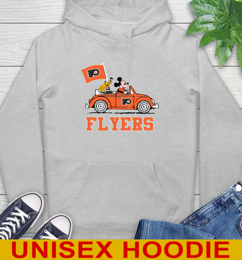 NHL Hockey Philadelphia Flyers Pluto Mickey Driving Disney Shirt Hoodie 6