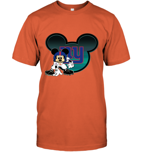 NFL New York Giants Mickey Mouse Disney Football T Shirt EOzEs1I7LYt classic t shirt 2 95 151514 front orange